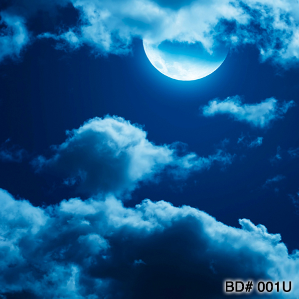 moon at night clouds night time photography backdrop