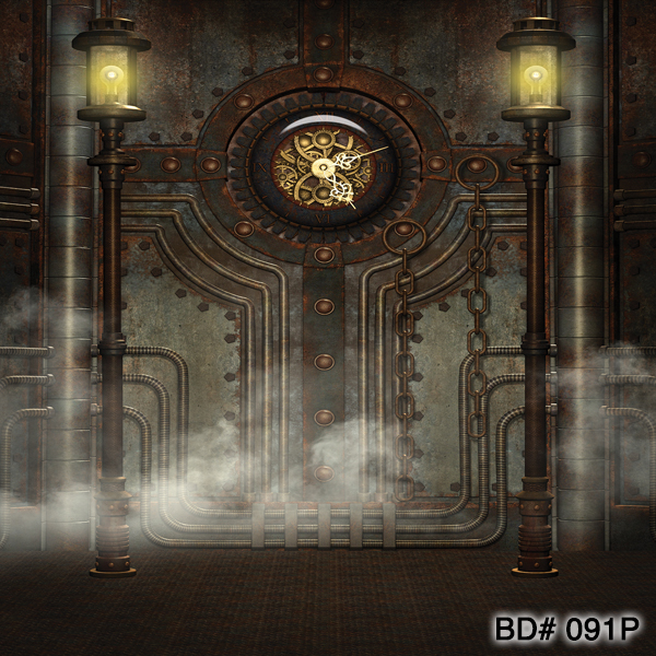 steam punk photo backdrop rental nyc